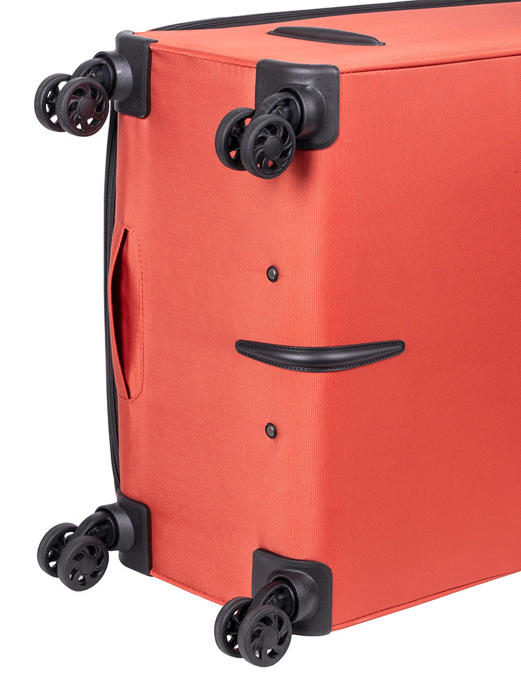 Voyager On The Go Large 4 Wheel Trolley Case - Rust