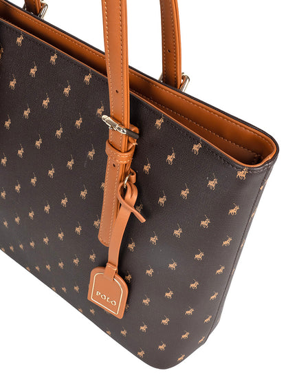 Polo Iconic Medium Tote - Brown