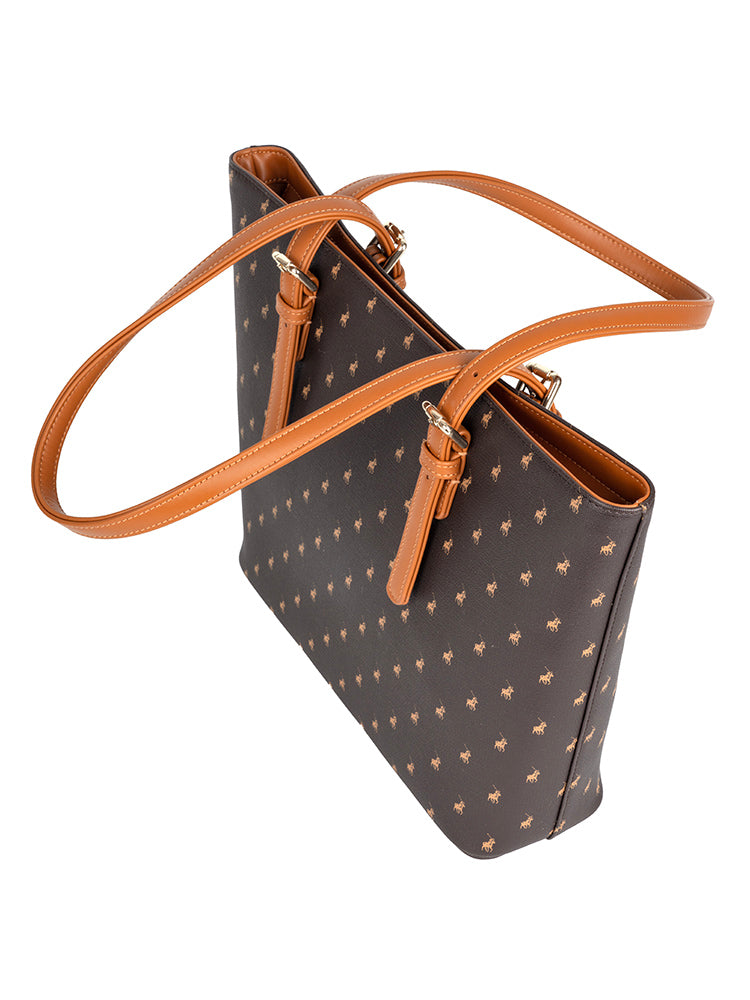 Polo Iconic Medium Tote - Brown