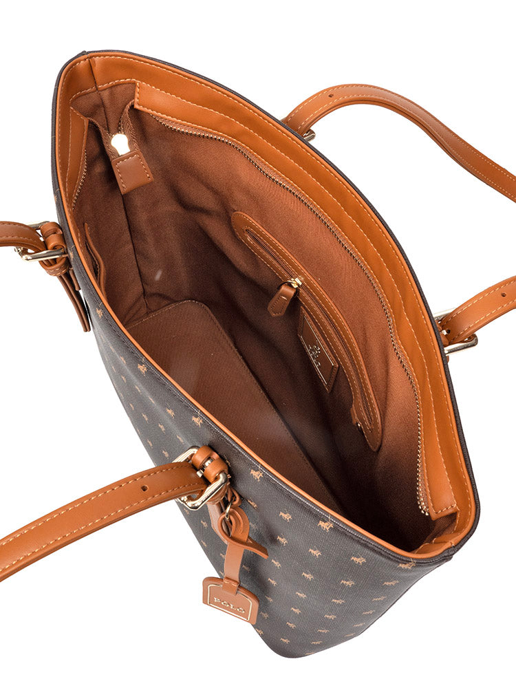 Polo Iconic Medium Tote - Brown