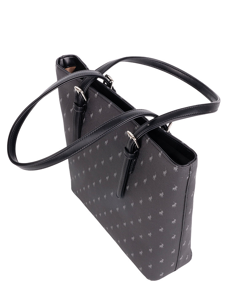 Polo Iconic Medium Tote - Black