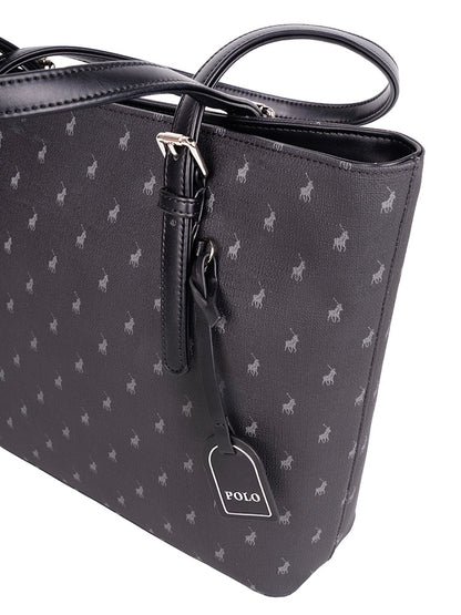 Polo Iconic Medium Tote - Black