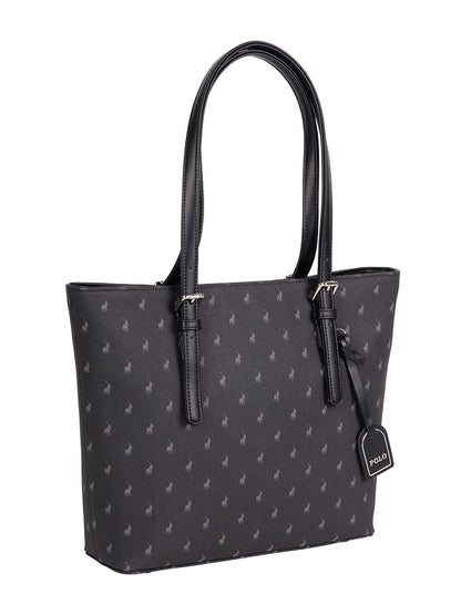 Polo Iconic Medium Tote - Black