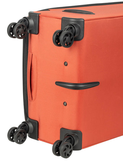 Voyager On The Go Medium 4 Wheel Trolley Case - Rust