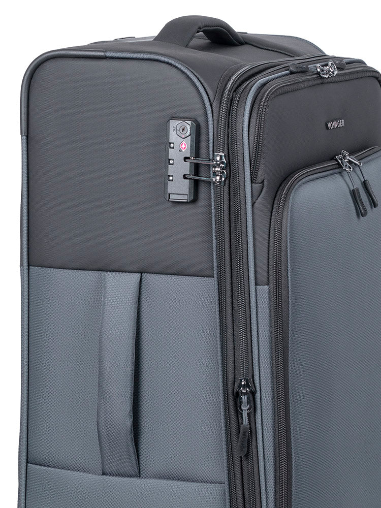 Voyager On The Go Medium 4 Wheel Trolley Case - Sage