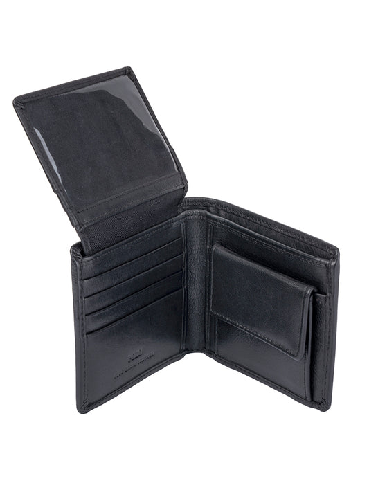 Polo Nappa Coin Billfold with Top Card Flap