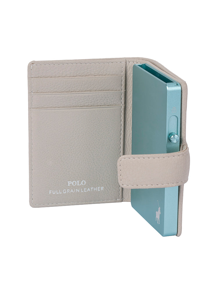 Polo Pop-Up Leather Tab Wallet