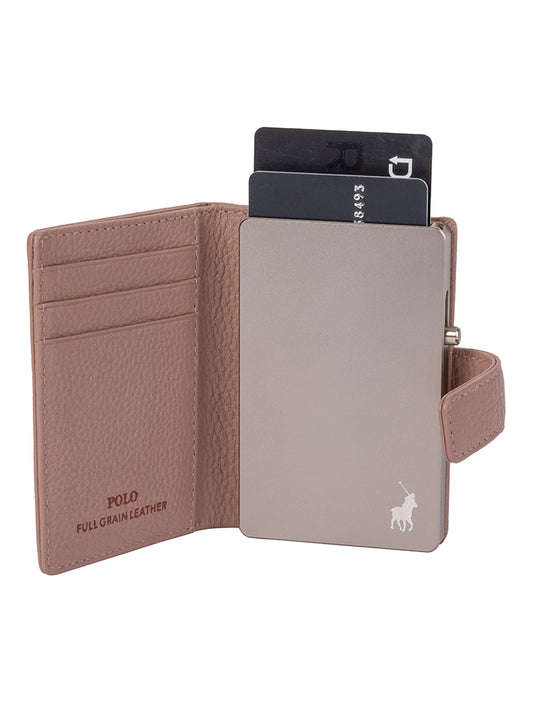 Polo Pop-Up Leather Tab Wallet