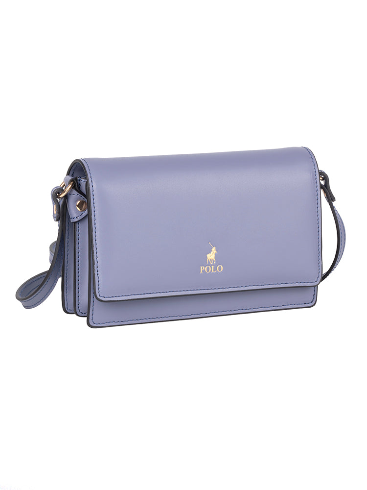 Polo Box Calf Concertina Sling - Blue