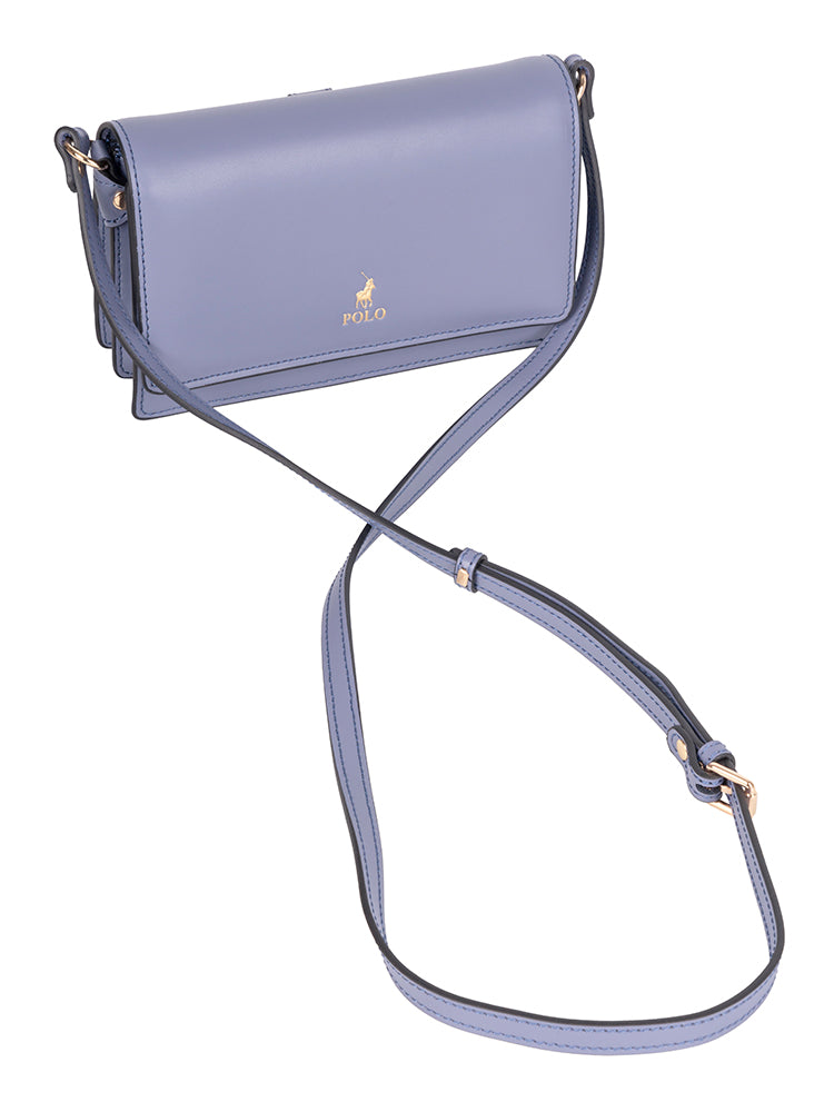 Polo Box Calf Concertina Sling - Blue