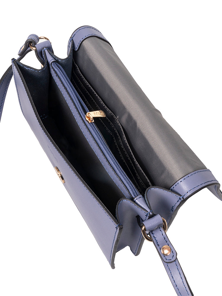 Polo Box Calf Concertina Sling - Blue