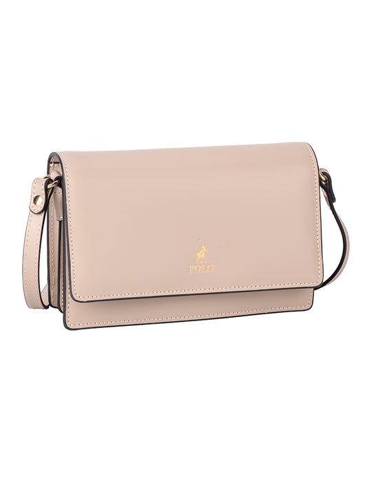 Polo Box Calf Concertina Sling - Beige