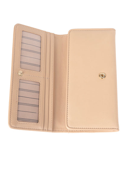 Polo Ascot Slim Trifold Purse - Latte