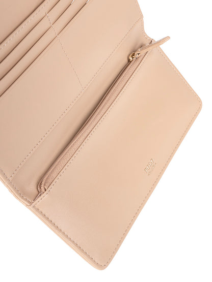 Polo Ascot Slim Trifold Purse - Latte