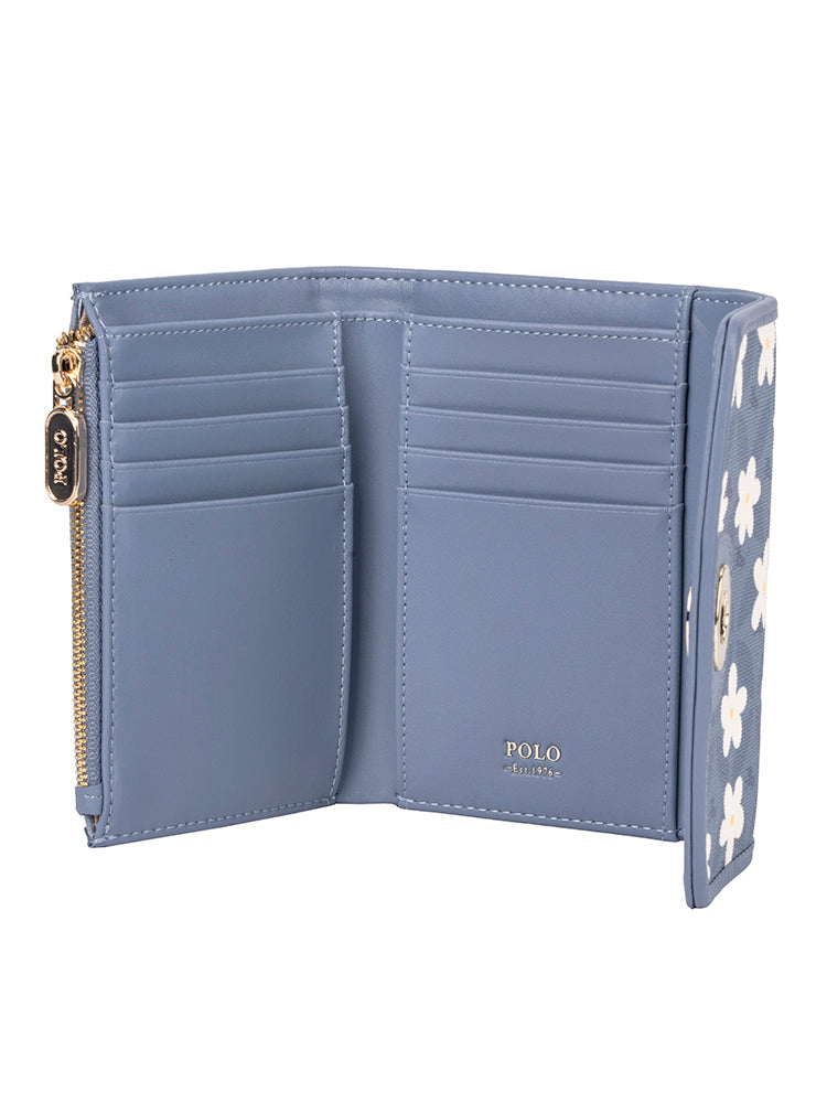 Polo Meadow Compact Trifold Purse