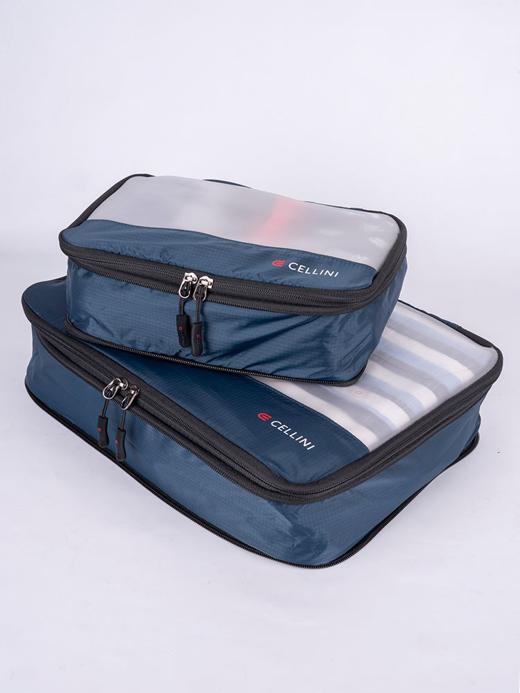 Cellini Travel Accessories 2 Pack Large and Medium Packing Cubes
