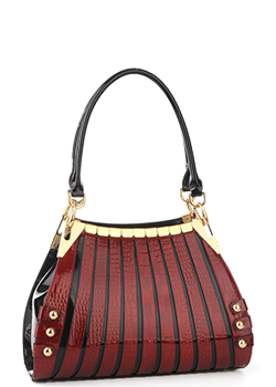 Serenade Cherry Croc Monica Shopper Bag