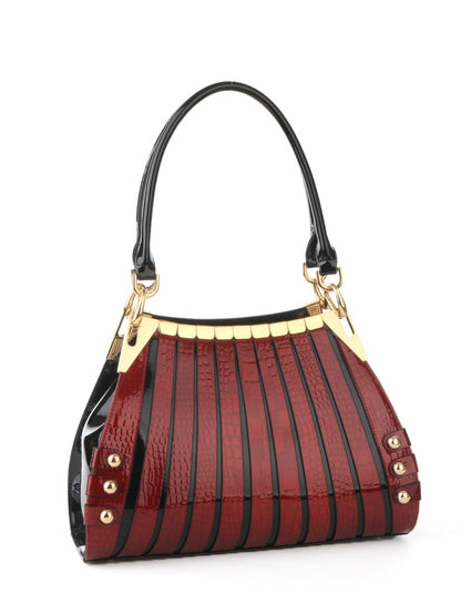 Serenade Cherry Croc Monica Shopper Bag
