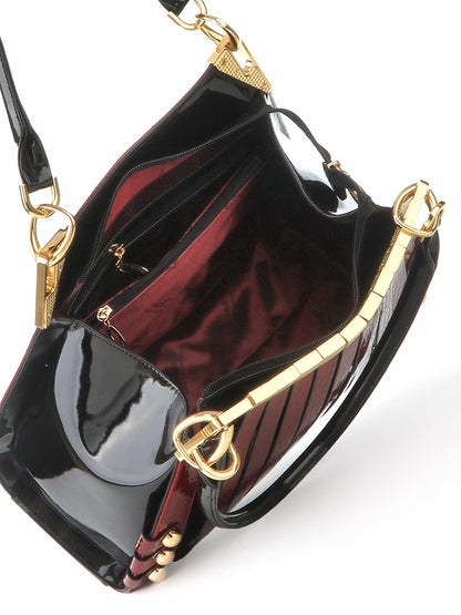 Serenade Cherry Croc Monica Shopper Bag