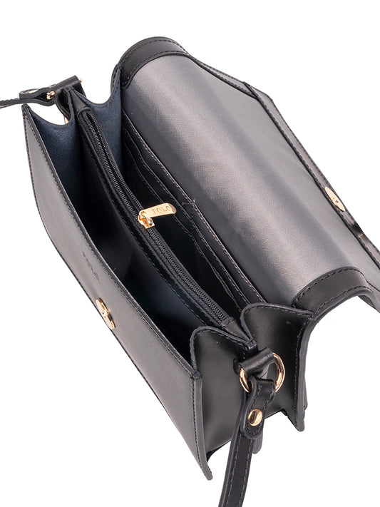 Polo Box Calf Concertina Sling - Black