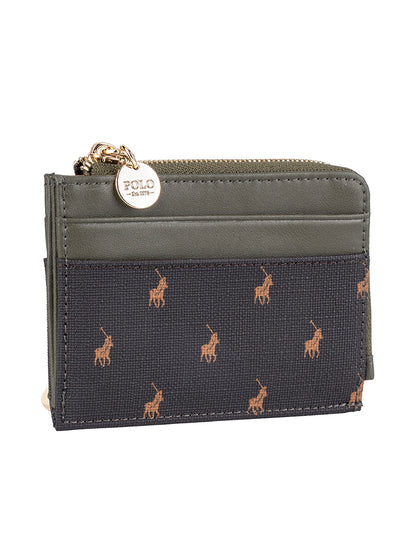 Polo Monticello L-Zip Card Holder with Key Ring - Alpine