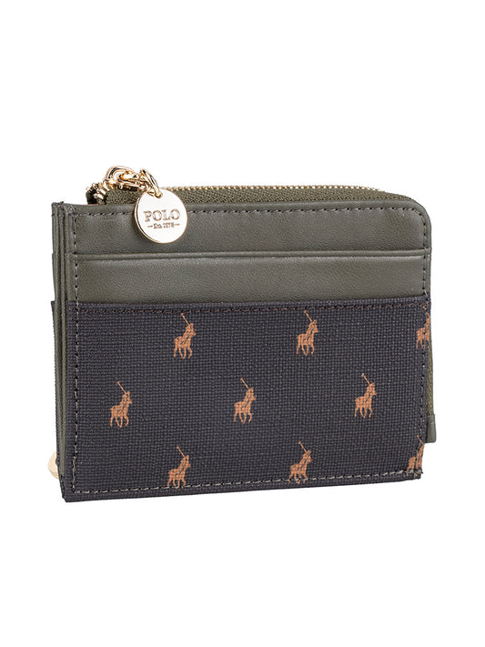 Polo Monticello L-Zip Card Holder with Key Ring - Alpine
