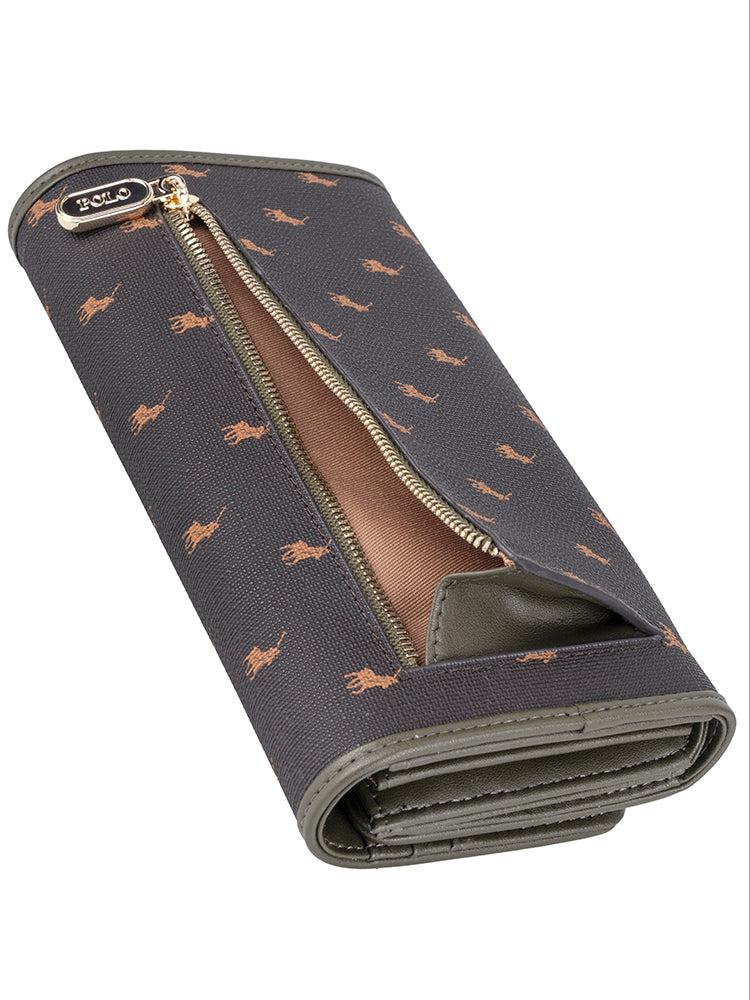 Polo Monticello Trifold Purse - Alpine