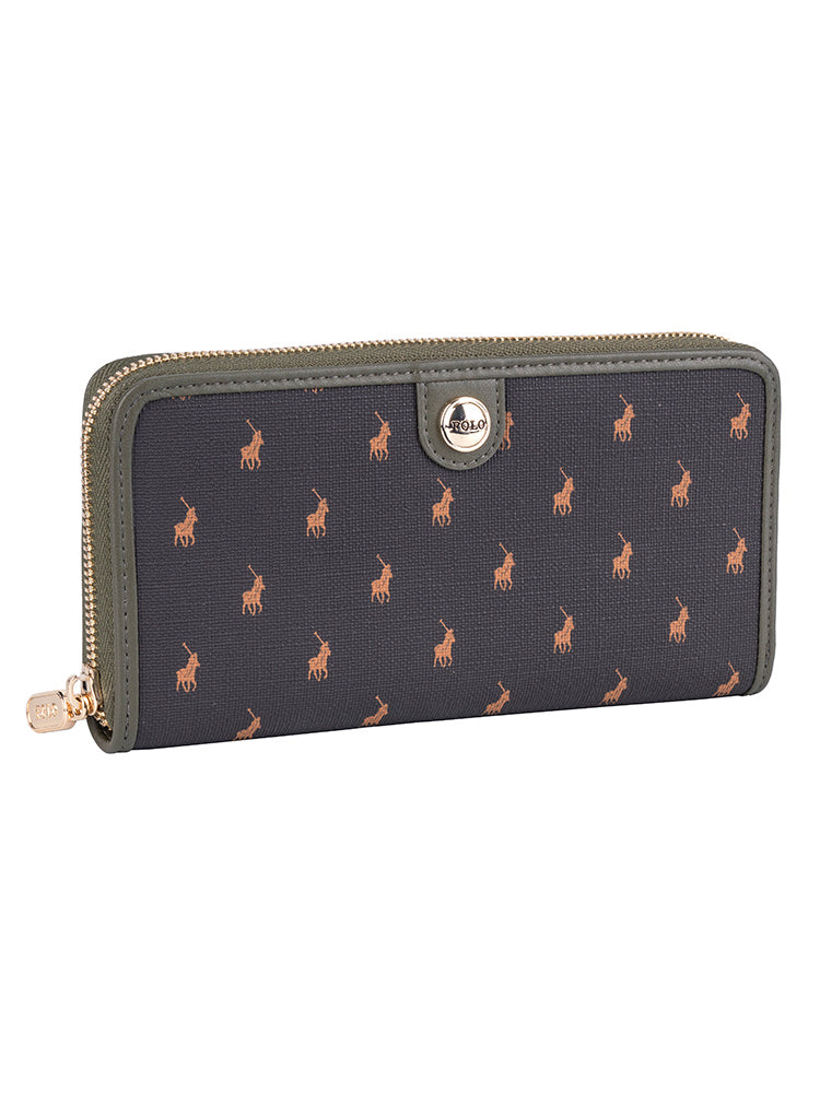 Polo Monticello Zip Around Purse - Alpine