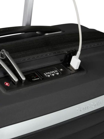 Samsonite Upscape 4 Wheel Carry On Trolley - Black