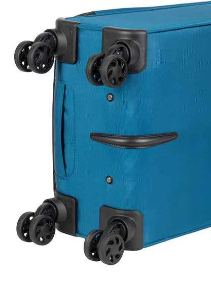 Voyager On The Go 4 Wheel Carry On Trolley - Blue