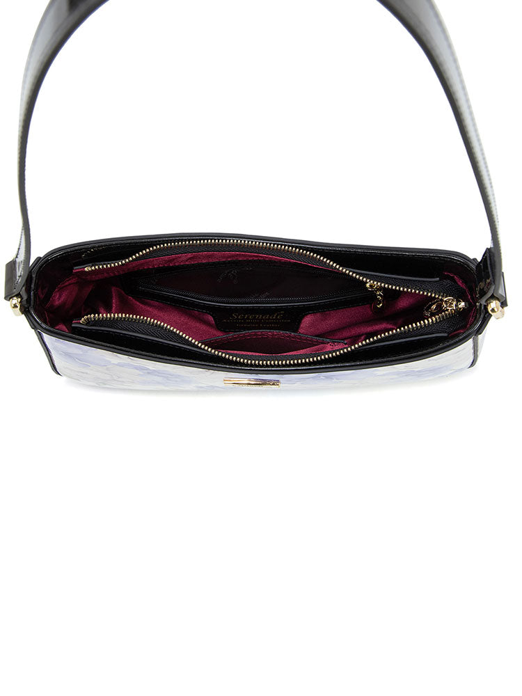 Serenade Lilac Peonies Shoulder Bag