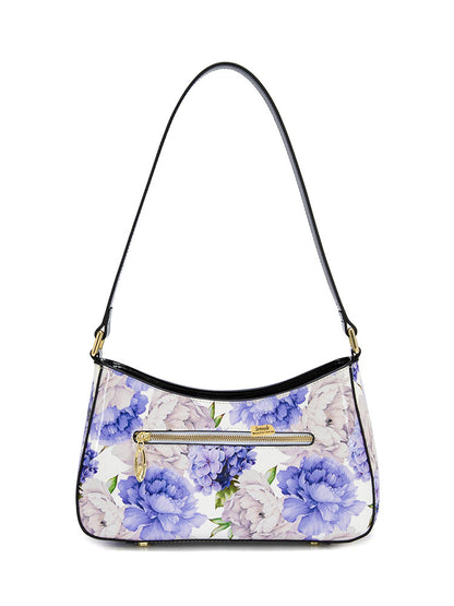 Serenade Lilac Peonies Shoulder Bag