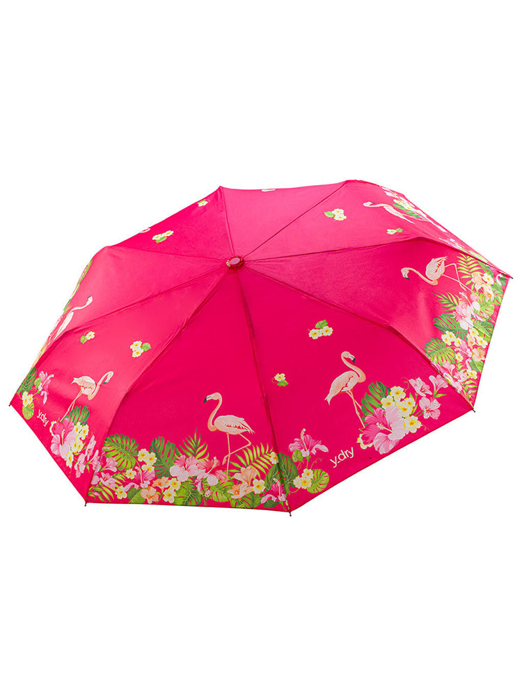 Y-Dry Flamingo Compact Umbrella