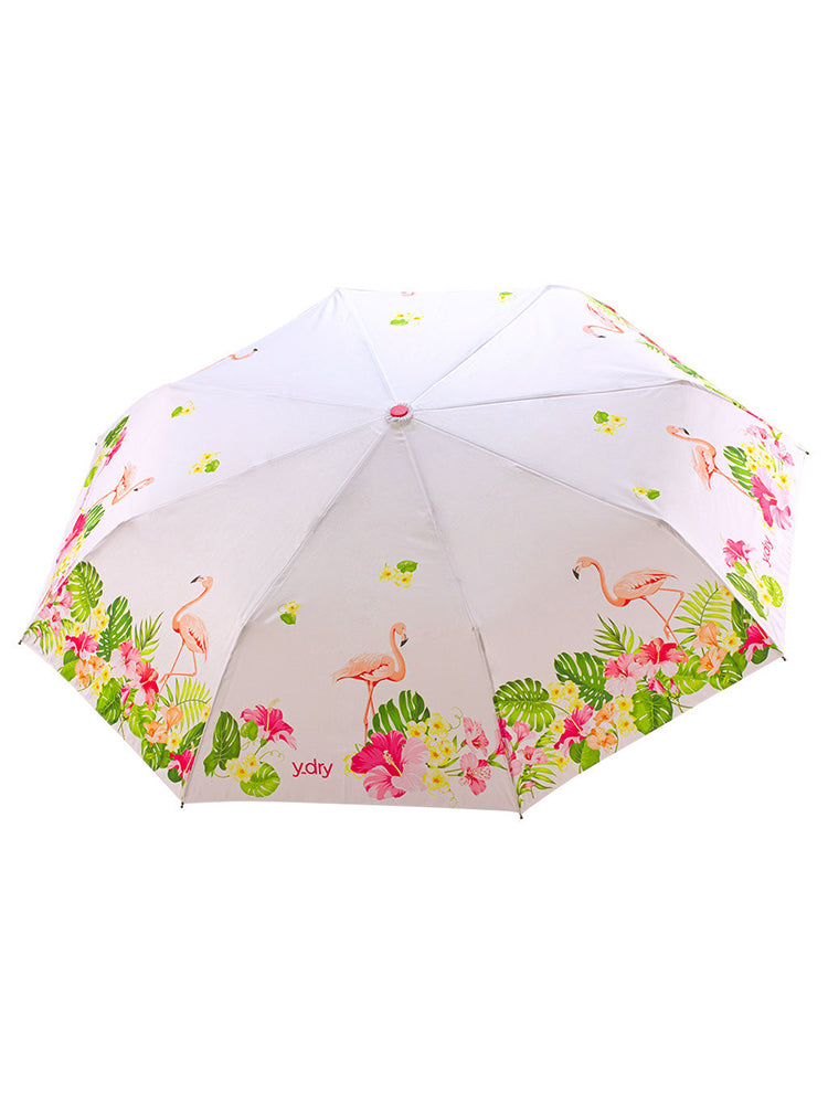 Y-Dry Flamingo Compact Umbrella